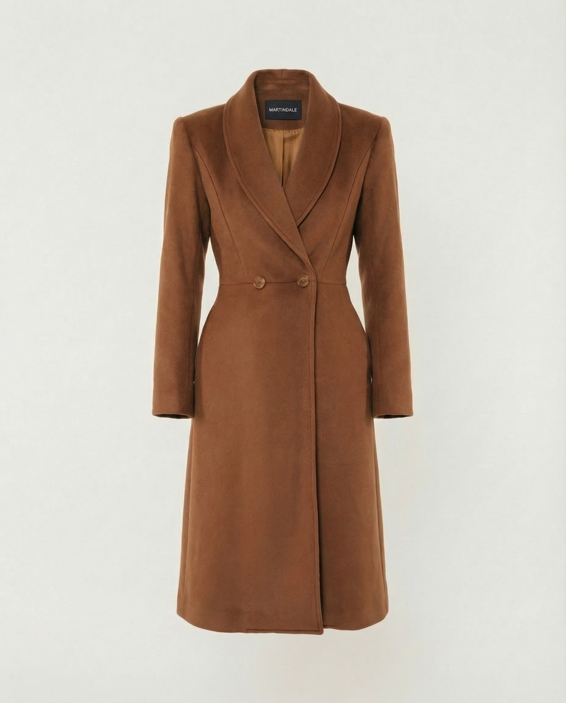 The Patrice Wool Coat in Chestnut